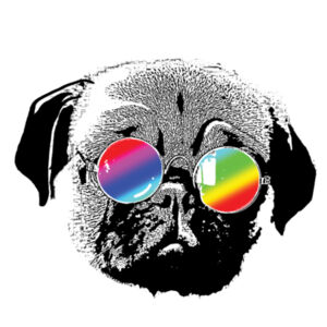 Pug Specs Rainbow Design