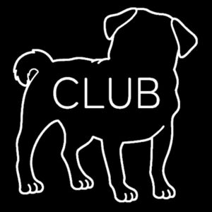 Mens Pug Club Logo Tee Design