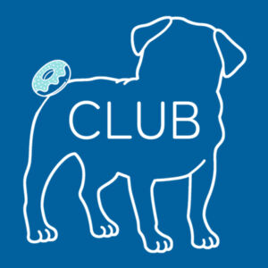 Kids Pug Club Donut Logo Tee Design